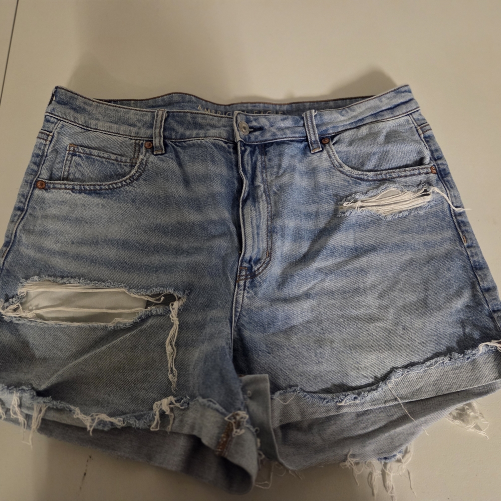 Distressed Denim Women Shorts